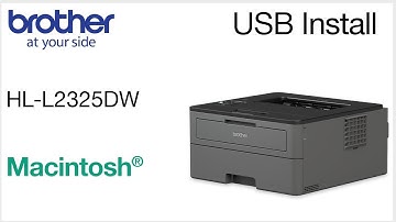 Install with USB HLL2325DW - Macintosh