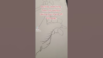 ART TIPS - CONTOUR DRAWING! Drawing exercise! #art #drawing #arttips #foryou #foryoupage #fyp