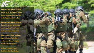 KUMPULAN LAGU TNI KAMI PRAJURIT CAKRA KOSTRAD HD Terbaru 2020