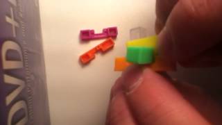 BURR PUZZLE 6 PIECES SOLUTION - PLASTIC COLORS VERSION
