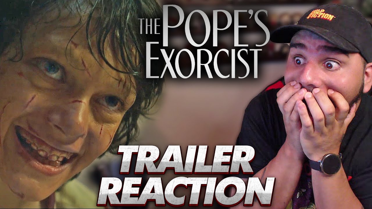 *yo WTF!?* The Pope's Exorcist (2023) TRAILER REACTION - Horror , Russell Crowe