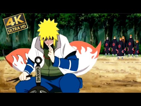 minato vs 6 pain full battle 