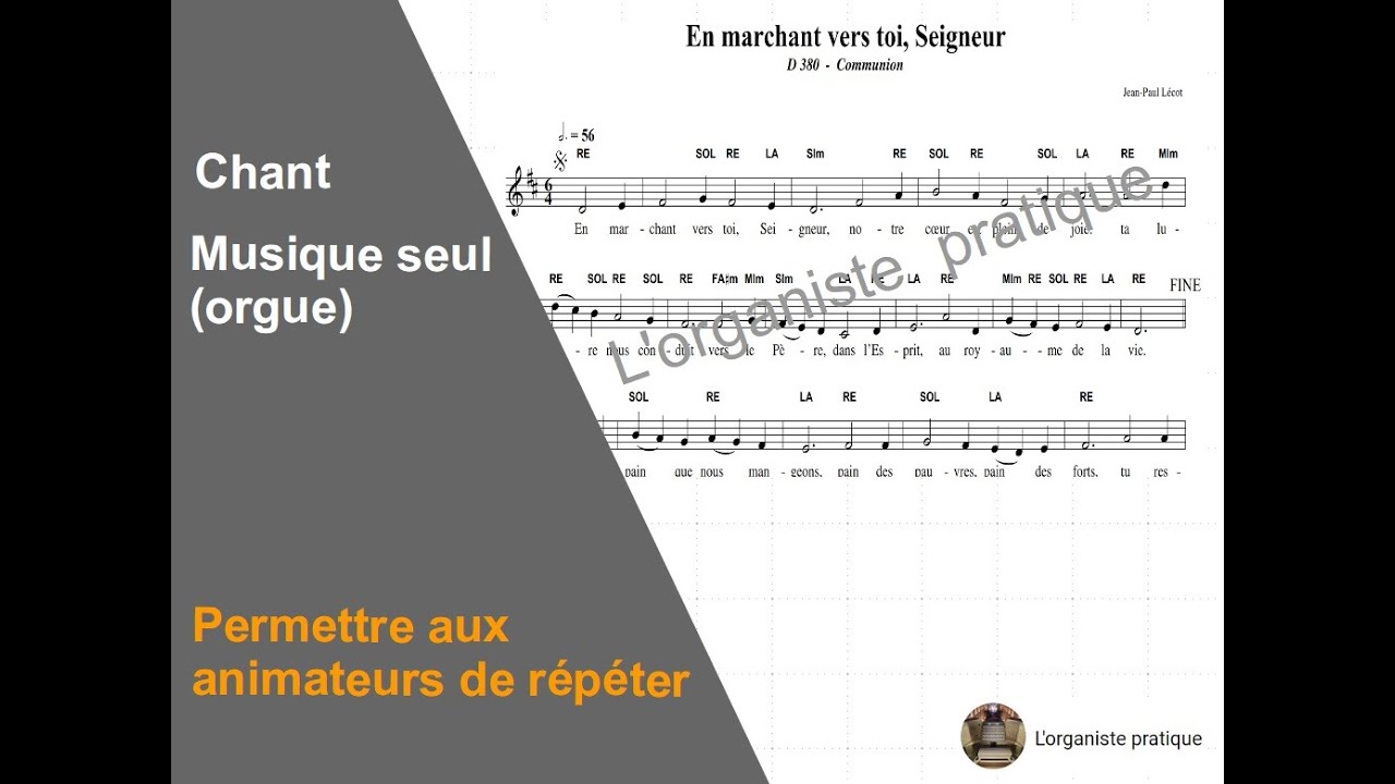 D380 En marchant vers toi seigneur - YouTube