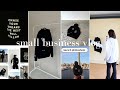 Vlog work day as a small business owner