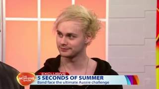 In the kitchen with 5 Seconds of Summer on The Morning Show