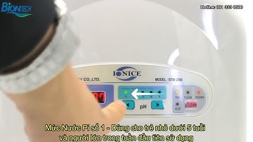 HƯỚNG DẪN SỬ DỤNG MÁY TẠO NƯỚC PI BIONTECH BTM-2000
