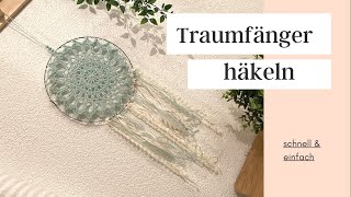 Traumfänger häkeln Blue Wonder crochet
