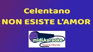 Vignette de la vidéo "Adriano Celentano - NON ESISTE L'AMOR - karaoke"