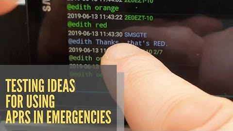 Using APRS for ham radio emergency communications