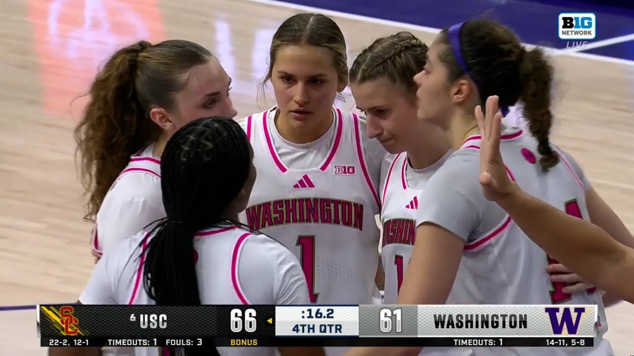 Women's Basketball: UW vs USC, Lost, 02/16/25