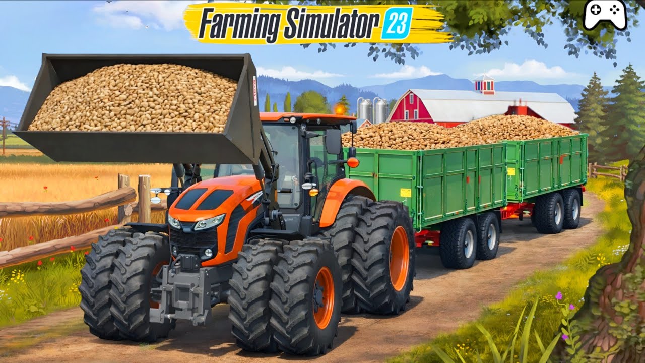 Harvesting Potato With New Harvester In Fs 23 ! Farming Simulator 23 ! Timelapse #fs23 
