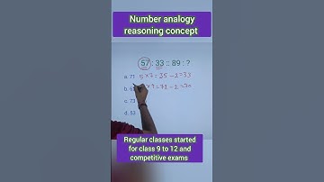 Number analogy reasoning concept #sscgd #sscresoning #maths #numberanalogy #numberpattern #ssc #chsl