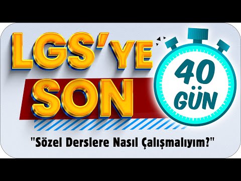 LGS Sözel Derslere Nasıl Çalışılır?⏳ LGSye Son 40 Gün❗