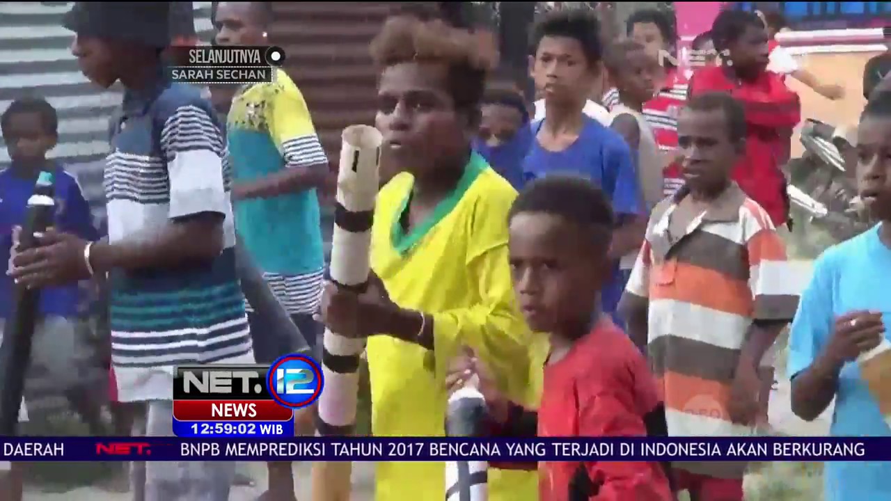 Perang Meriam Jadi Tradisi Anak-Anak Untuk Mengisi Libur Natal di Sorong Papua Barat   NET 12