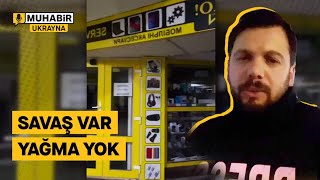 Savaşın ortasındaki Kiev’de dükkanlar korumasız olsa da yağma yaşanmıyor