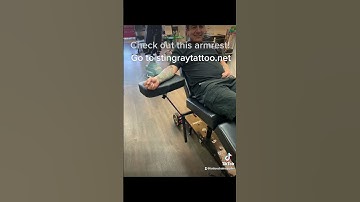 Armrest on the tattoo chair