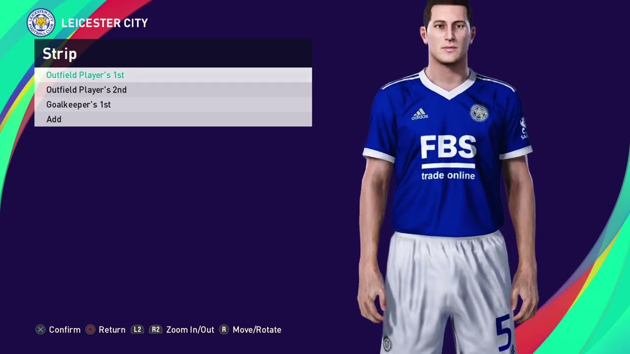 PES 2021 Season Update | Leicester City FC Home Kit 2023 | [PS4/PS5]