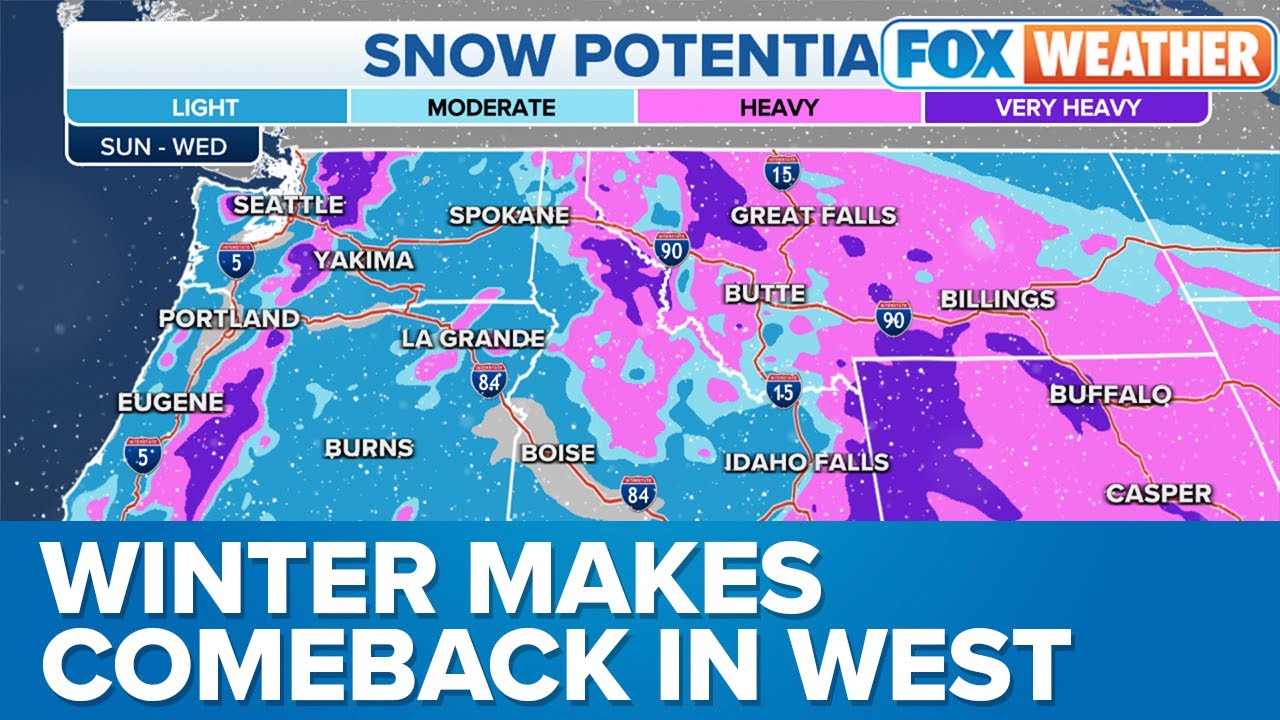 Heavy Snow and Rain Expected in West Next Week YouTube