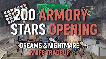 I Spent 200 Armory Stars and Ended with a Knife Tradeup