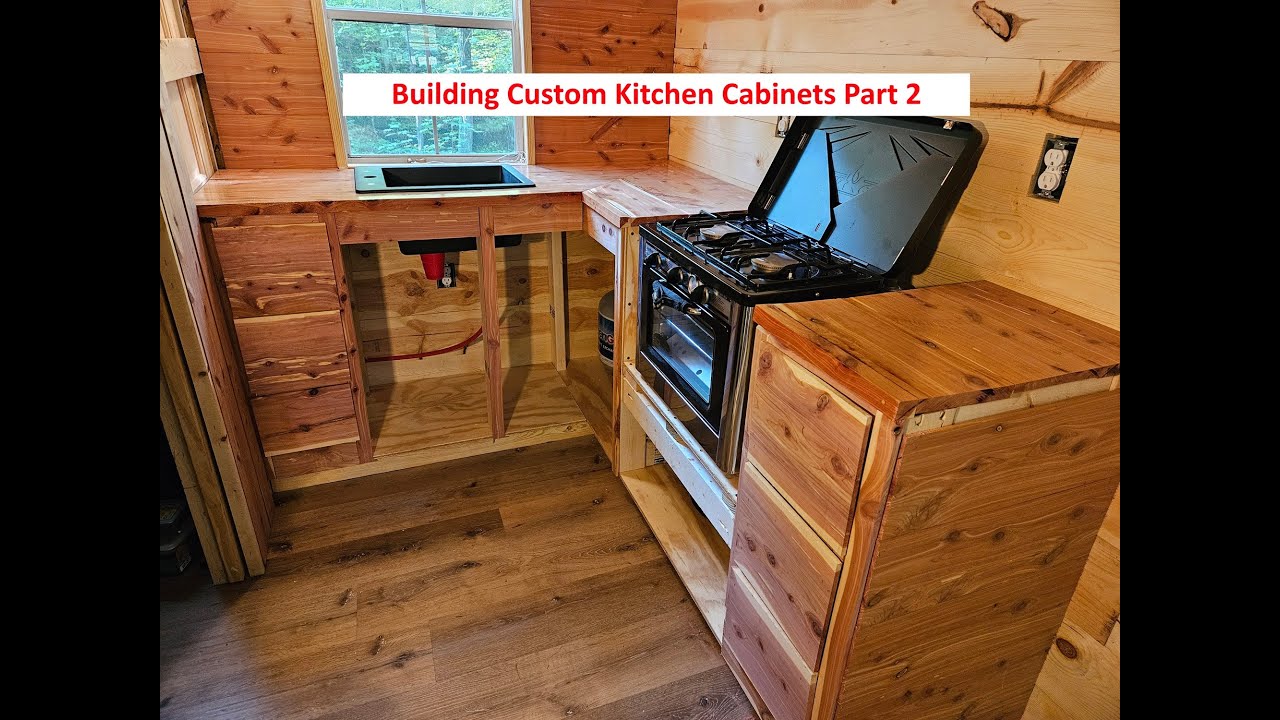 How to build custom kitchen cabinets for the shed to cabin conversion part 2 
