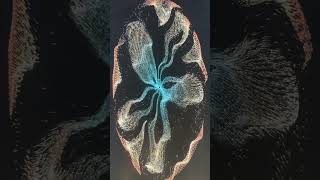 Hypnotic Particle Simulation 100,000 Real GPS Points #datavisualization #generativeart
