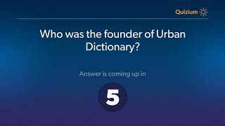 Who was the founder of Urban Dictionary?   Urban Dictionary Quiz