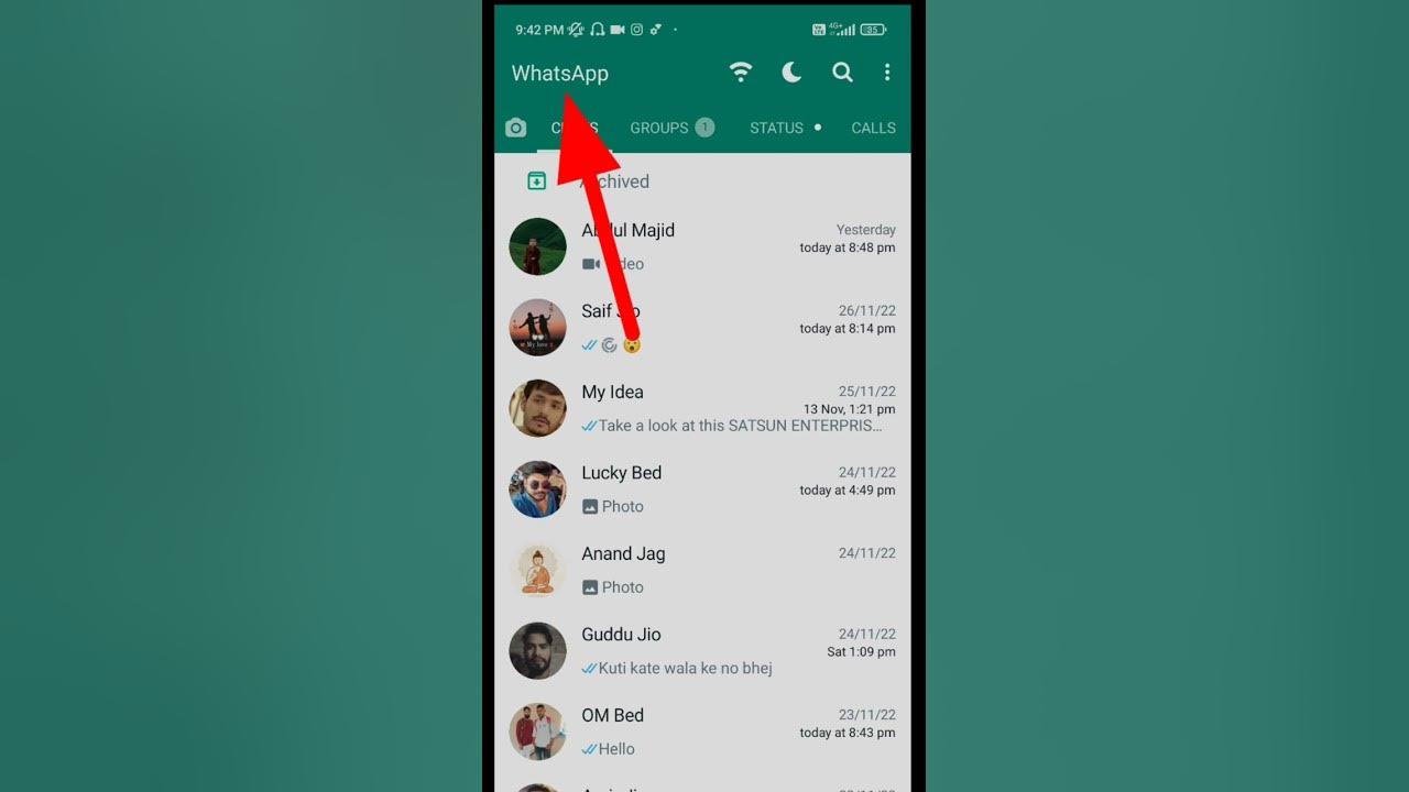 How To Unhide Chat On Gb WhatsApp Chat Baher Kaise Nikale shorts YouTube how-to-pin-emails-microsoft-outlook-tutorial-youtube