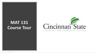 MAT 131 Course Tour