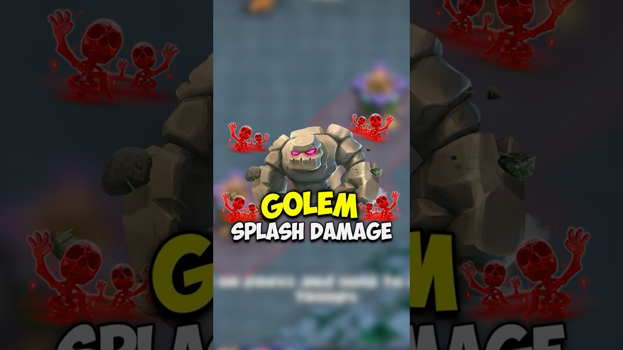 Did YOU Know Golem Do Splash Damage