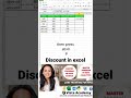discount in excel #excel #dataanalytics