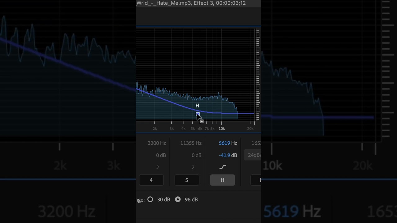 How to Low pass audio effect in adobe premiere pro