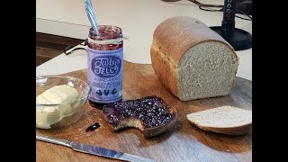 Honey N Oats Bread Breakfast w Oats Baked In! Toasted w Butter & Jam, Great for Snack Homemade Bread