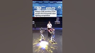 Humanoid robots trade punches in the ring