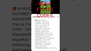 blox fruits codes