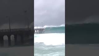 Mumbai sea link during high tide 19 May 2021