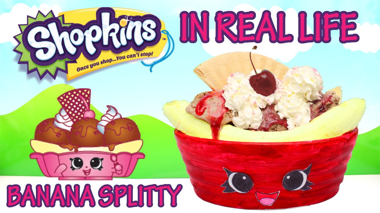 Shopkins in Real Life #8 BANANA SPLITTY From Shopkins Season 2