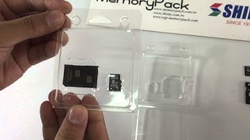 micro sd memory card plastic blister clamshell box 195402 stackable(www.memorypack.com.tw)