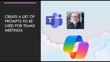 Create a list of Copilot prompts to be used for Teams meetings