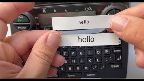 How to change Font Size, Font Style and Font Type on your Brother PT-1890 P-touch Label Maker.