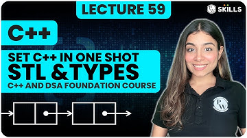 Set C++ in One Shot | STL and Types | Lecture 59 | C++ and DSA Foundation Course
