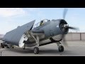 Grumman TBM Avenger engine start and wing fold...