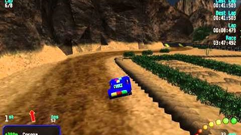 Re Volt Custom Track Conduciendo Fumado by seth, Timed Race