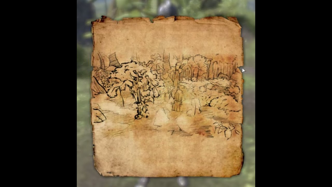 Elder Scrolls Online Grahtwood Treasure Map IV - YouTube.