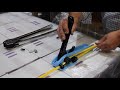 How to strap a pallet with plastic strapping