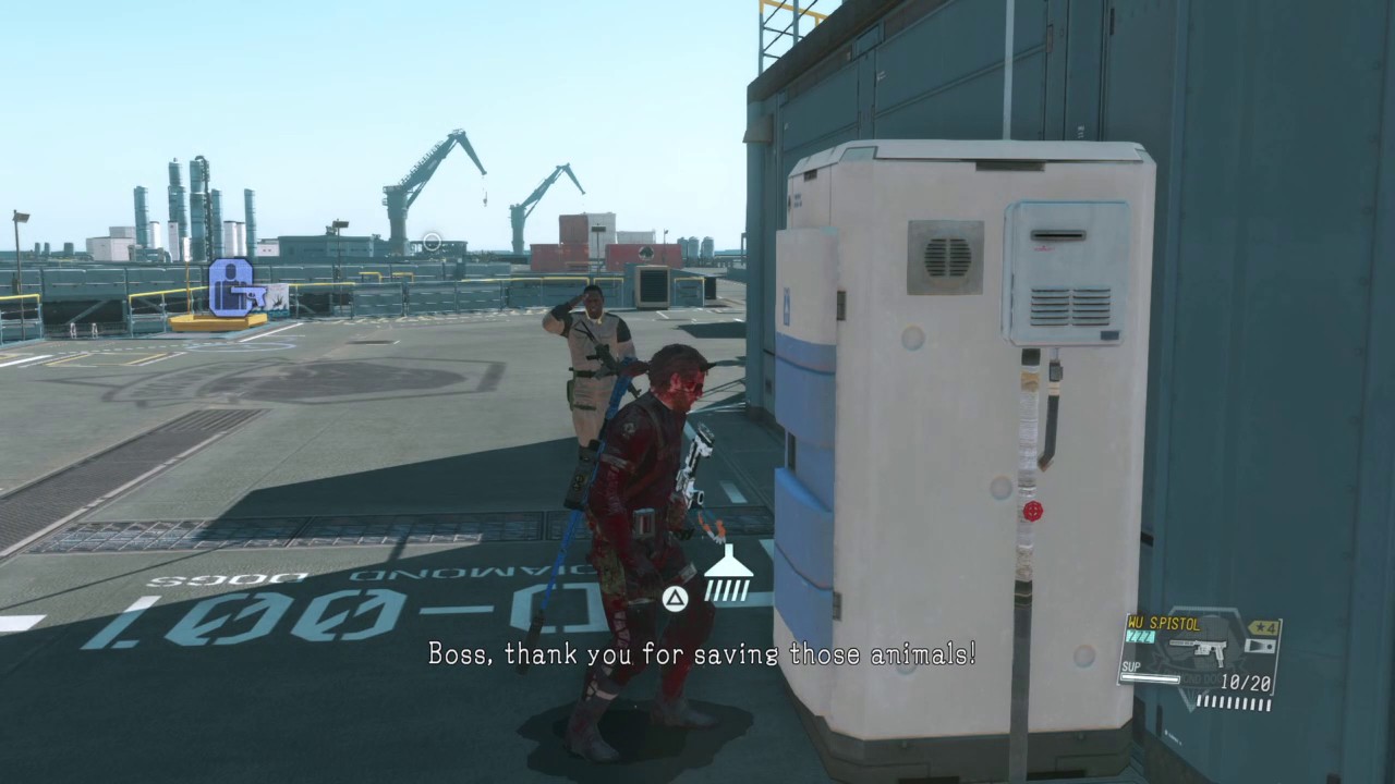 MGSV Snake Bathes in Blood YouTube
