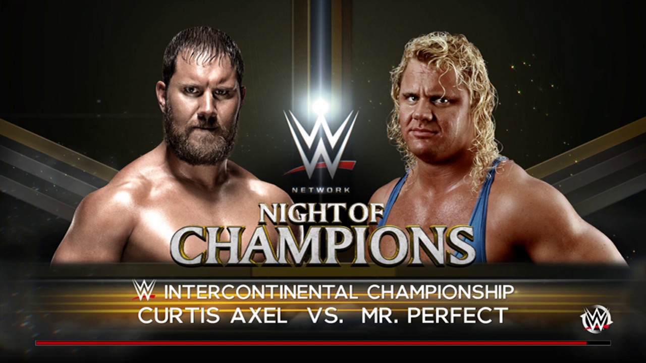 WWE 2K16 Curtis Axle vs Mr. Perfect: Intercontinental Championship Match - ...