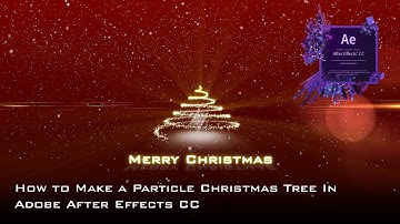 How to make a Glowing Particle Christmas Tree with Snow in Adobe After Effects