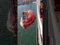 Life boat hydrostatic load test and life boat tried out test carroed out #trending #ship #lifeboat