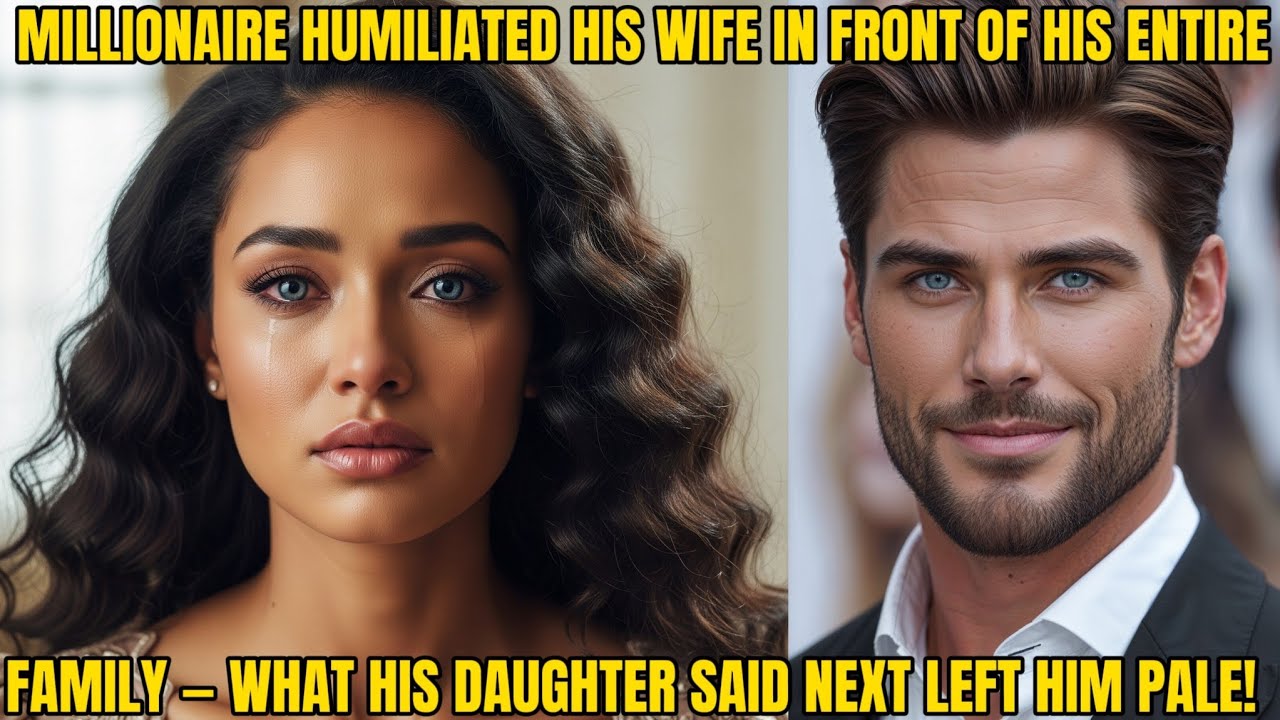 MILLIONAIRE HUMILIATED HIS WIFE IN FRONT OF HIS ENTIRE FAMILY — WHAT HIS DAUGHTER SAID NEXT LEFT HIM