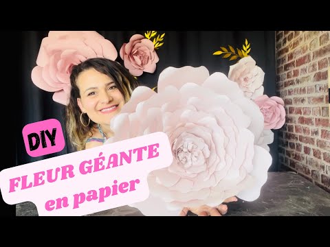 Vidéo: Fleur en papier géante : instructions étape par étape avec descriptions et photos, idées originales